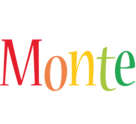 Monte birthday logo