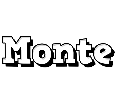 Monte snowing logo