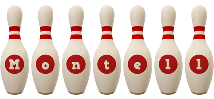 Montell bowling-pin logo