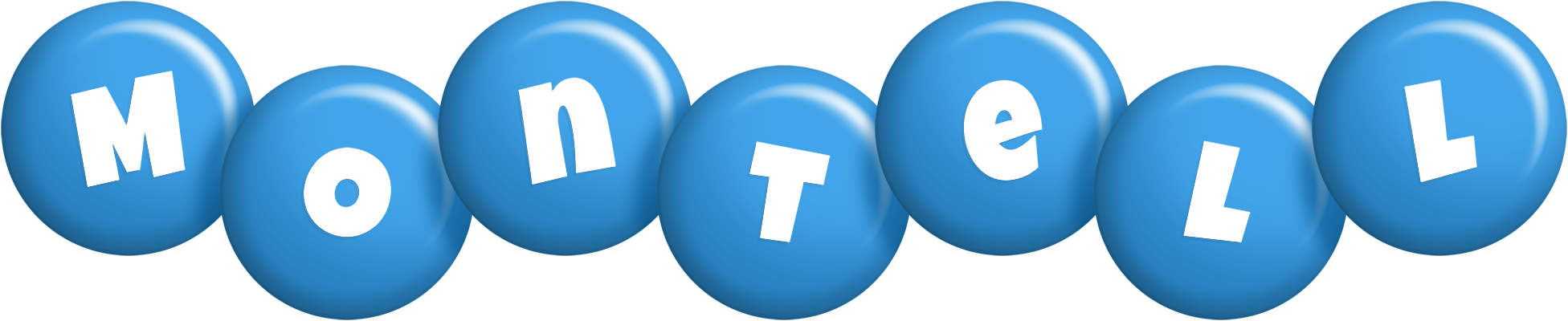Montell candy-blue logo