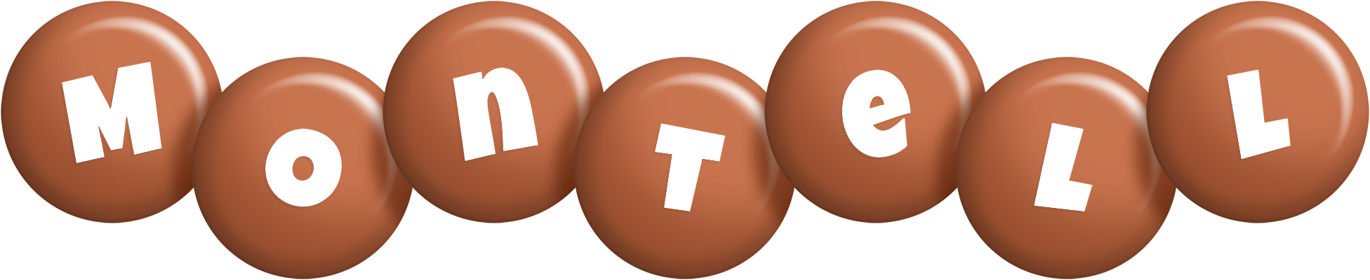 Montell candy-brown logo