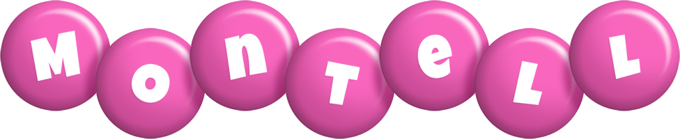 Montell candy-pink logo