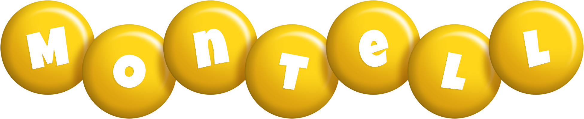 Montell candy-yellow logo