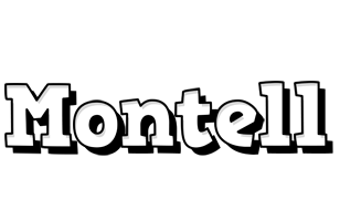 Montell snowing logo