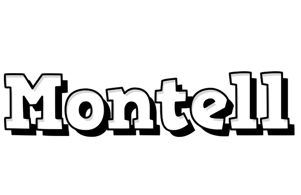 Montell snowing logo