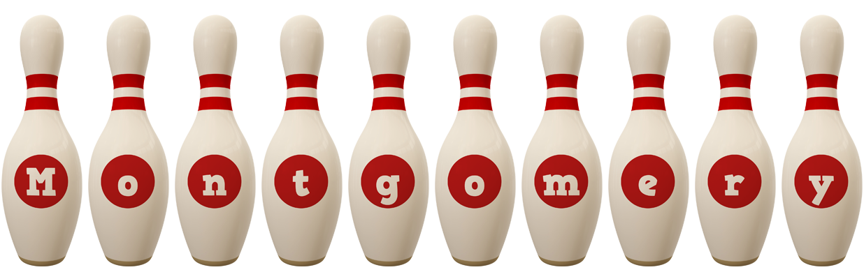 Montgomery bowling-pin logo