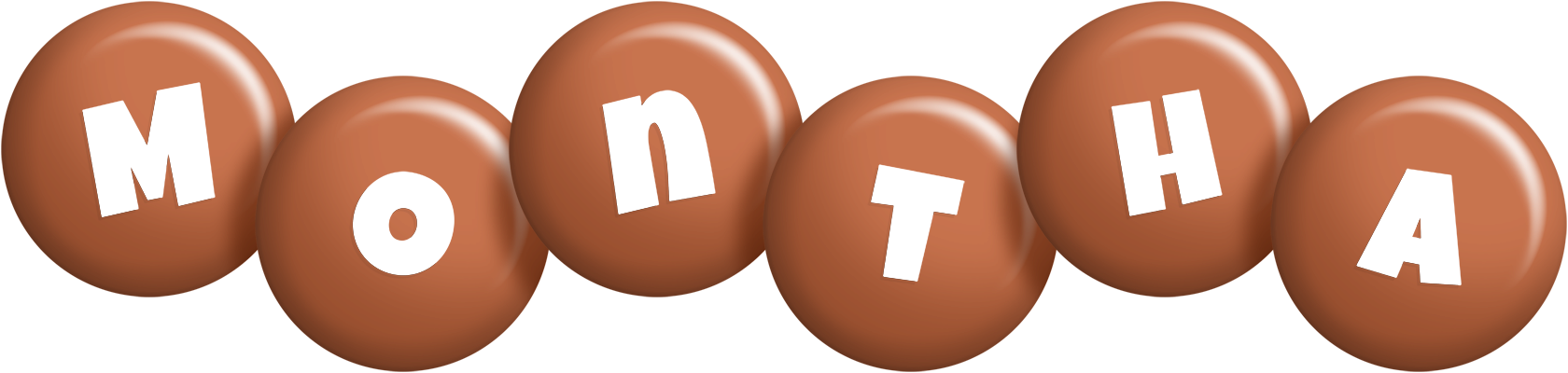 Montha candy-brown logo