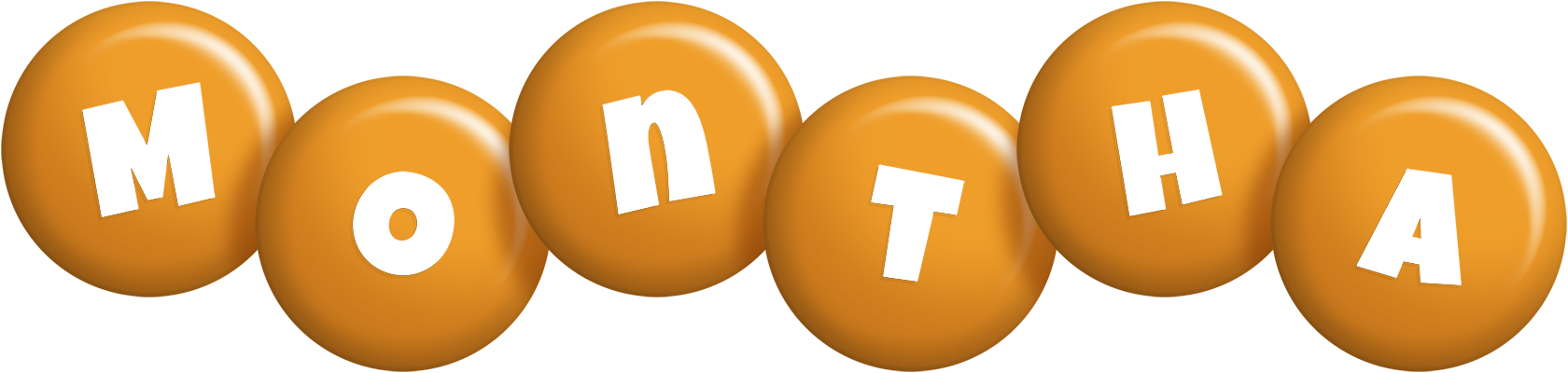 Montha candy-orange logo