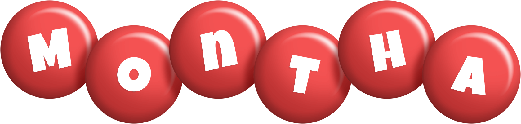 Montha candy-red logo