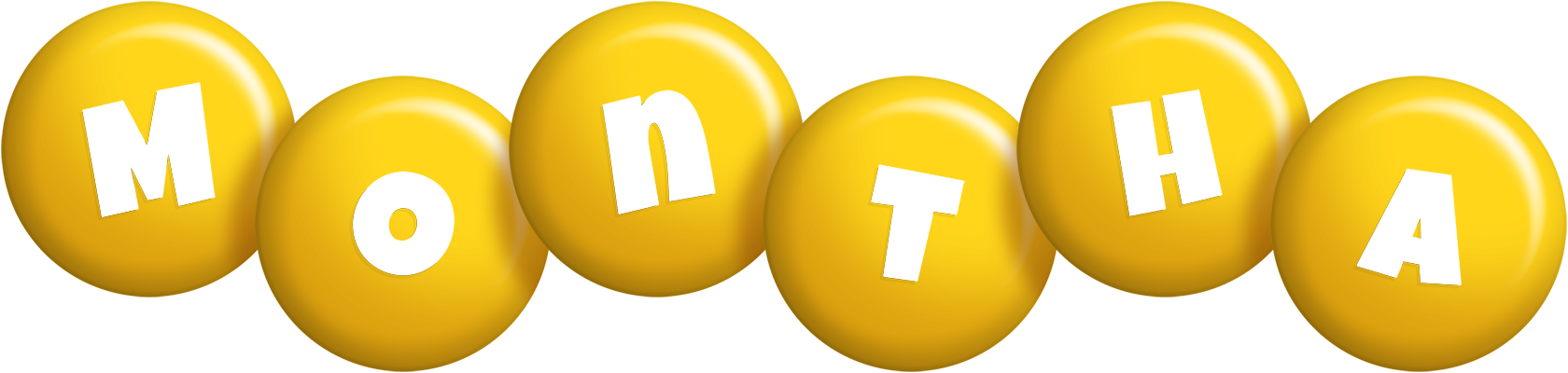 Montha candy-yellow logo