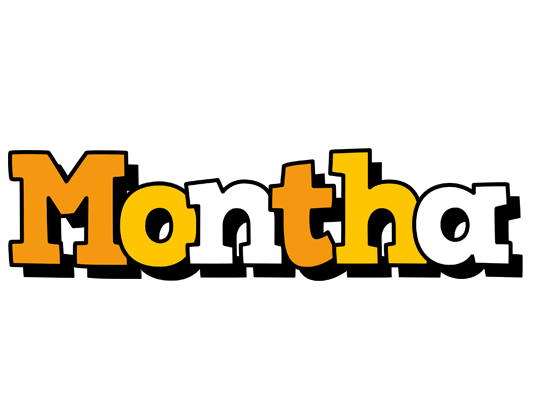 Montha cartoon logo
