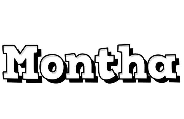 Montha snowing logo
