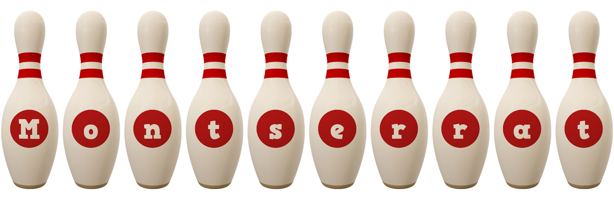 Montserrat bowling-pin logo