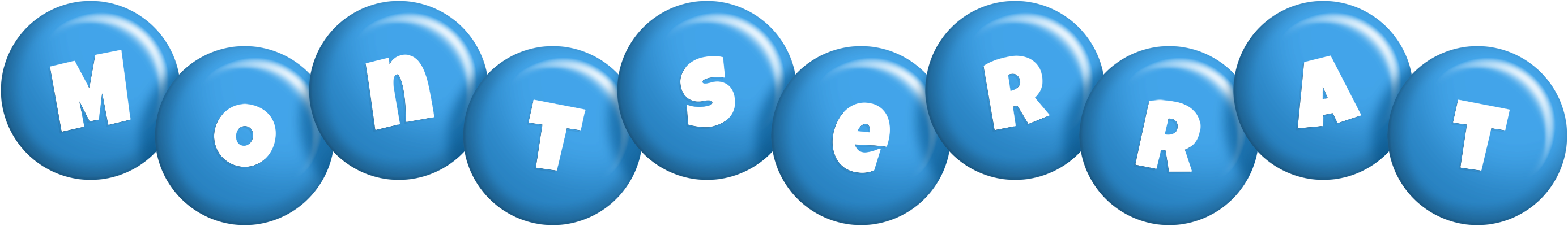 Montserrat candy-blue logo