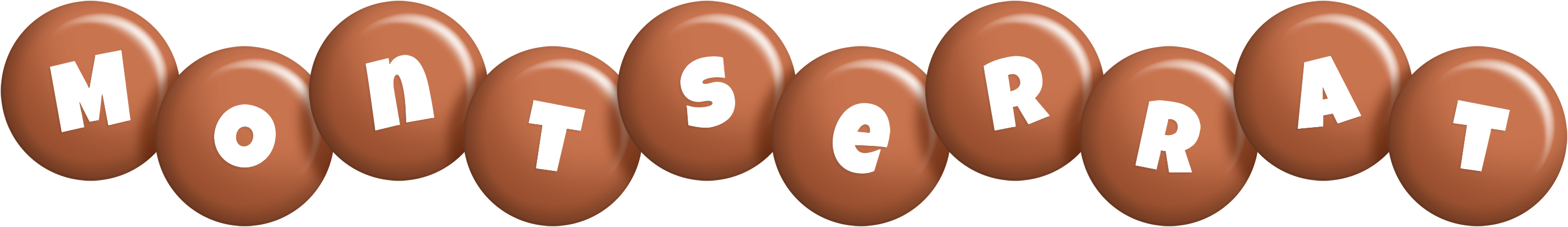 Montserrat candy-brown logo