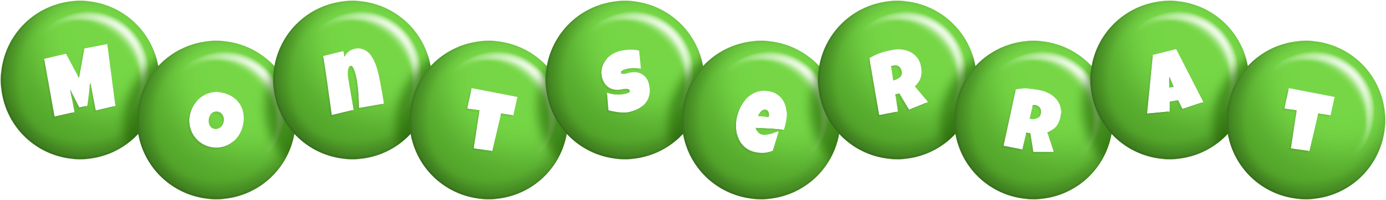 Montserrat candy-green logo