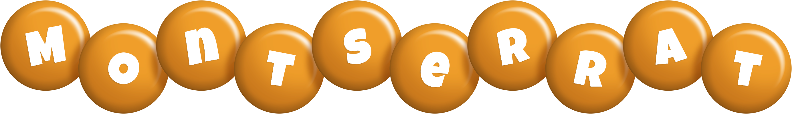 Montserrat candy-orange logo