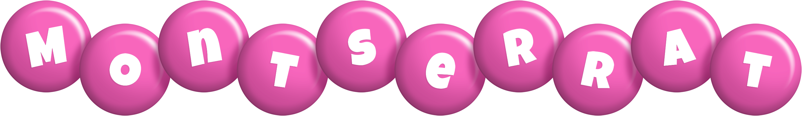 Montserrat candy-pink logo