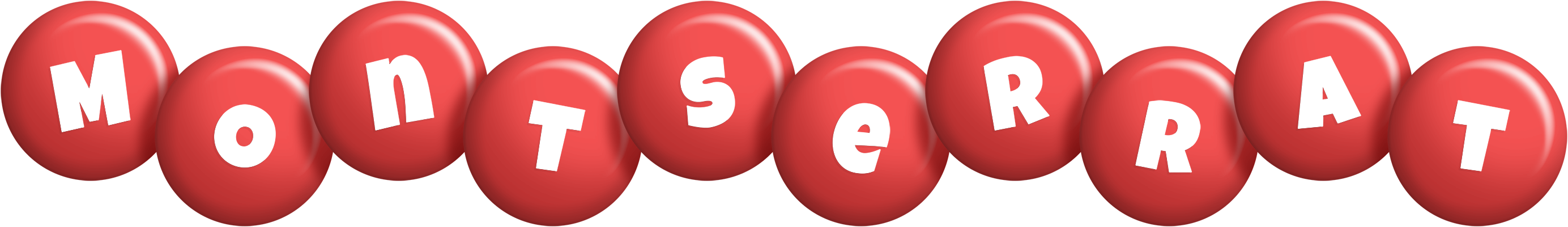Montserrat candy-red logo