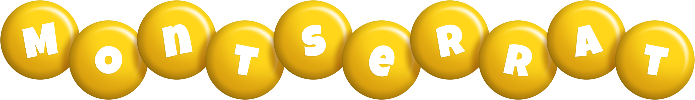 Montserrat candy-yellow logo