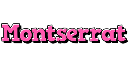 Montserrat girlish logo