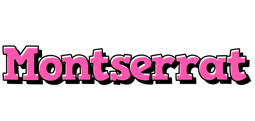 Montserrat girlish logo