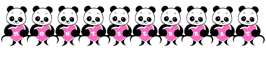 Montserrat love-panda logo