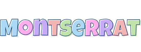 Montserrat pastel logo