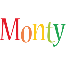 Monty birthday logo
