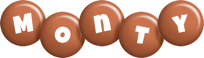 Monty candy-brown logo
