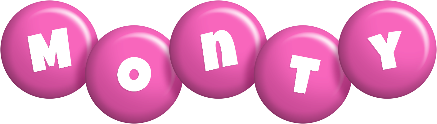 Monty candy-pink logo