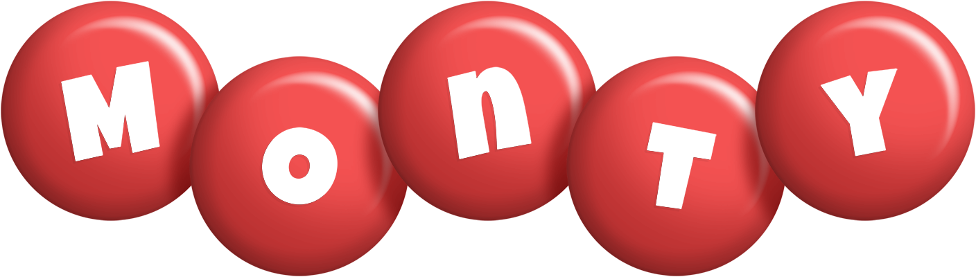 Monty candy-red logo