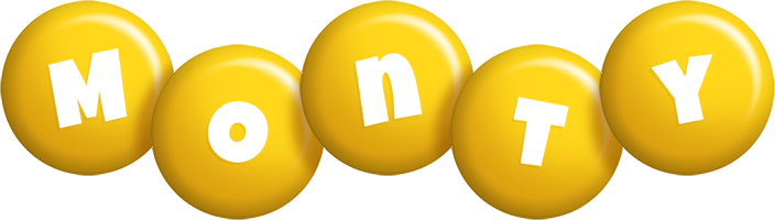 Monty candy-yellow logo
