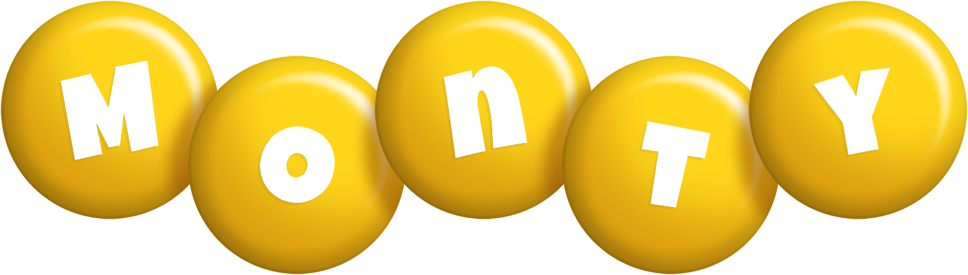 Monty candy-yellow logo