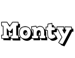 Monty snowing logo
