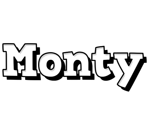 Monty snowing logo