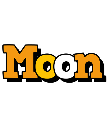 Moon cartoon logo