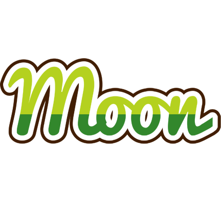 Moon golfing logo