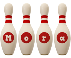 Mora bowling-pin logo