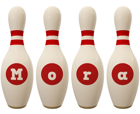 Mora bowling-pin logo