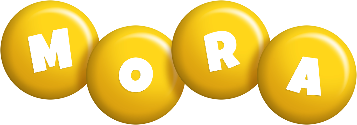Mora candy-yellow logo