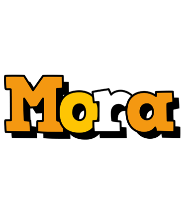 Mora cartoon logo
