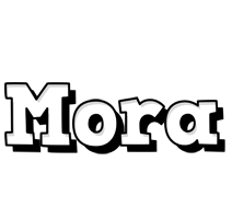 Mora snowing logo