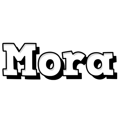 Mora snowing logo