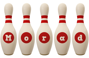 Morad bowling-pin logo