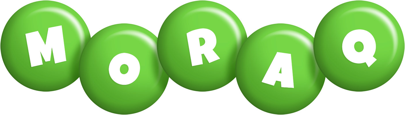 Moraq candy-green logo