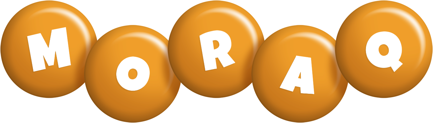 Moraq candy-orange logo