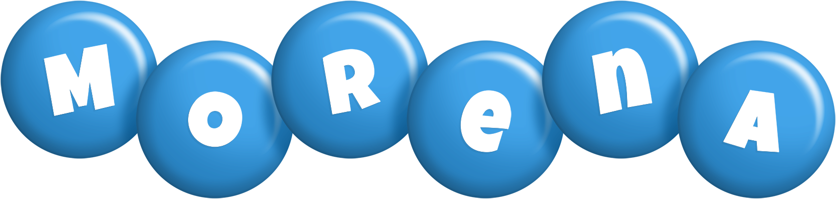 Morena candy-blue logo