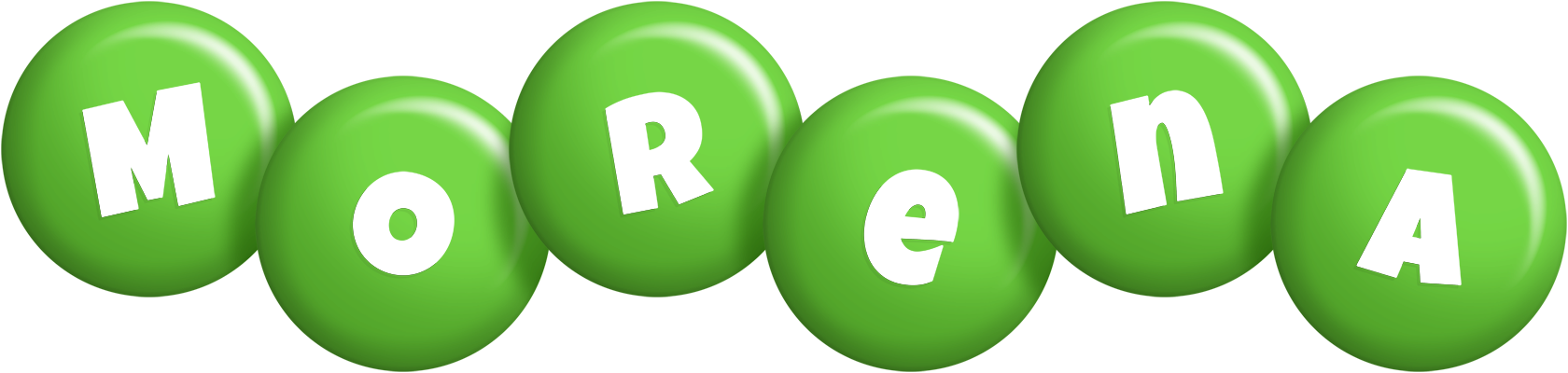 Morena candy-green logo