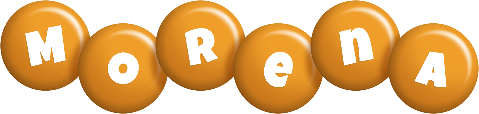 Morena candy-orange logo